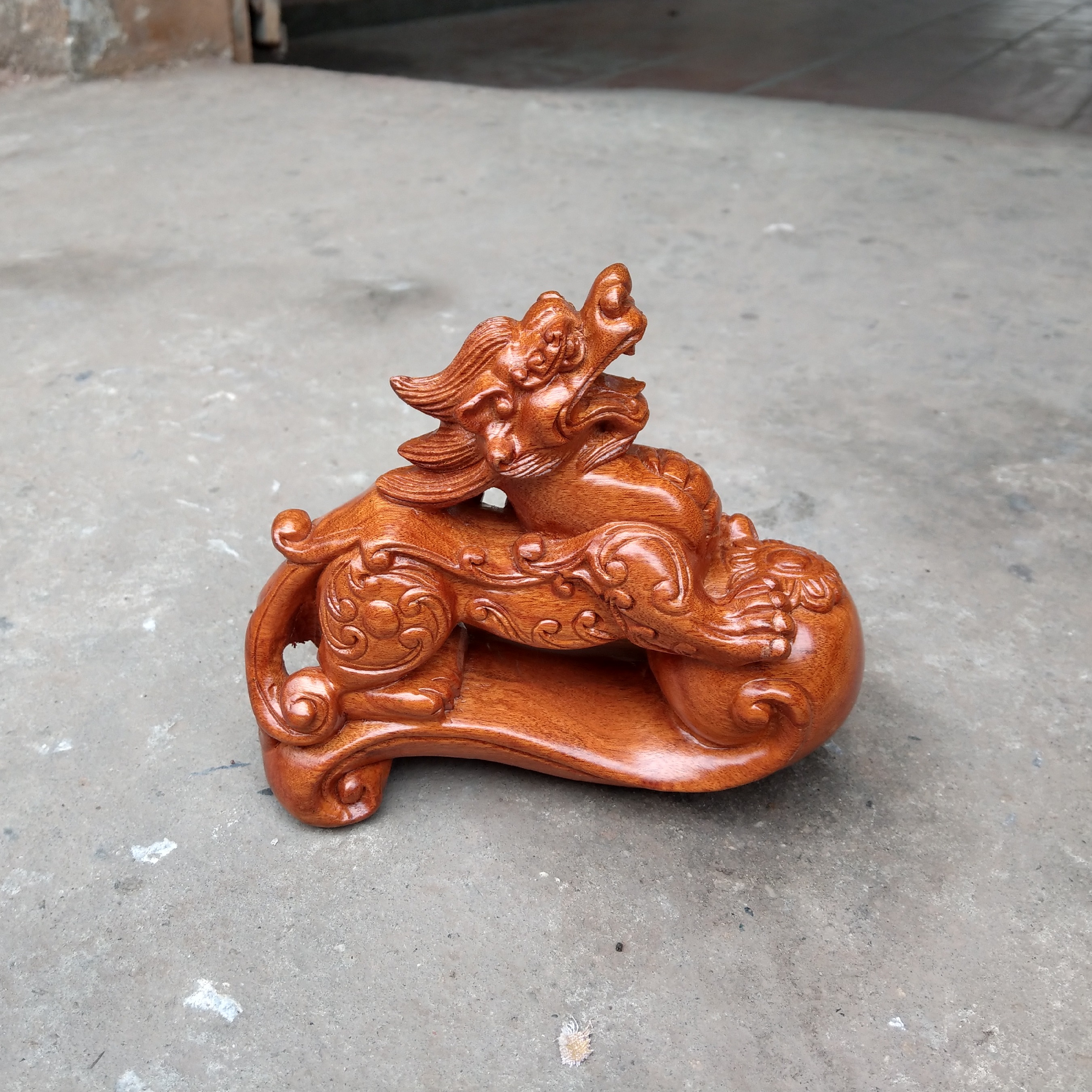 Tỳ hưu gỗ Hương - Tượng Đơn - Size 20cm