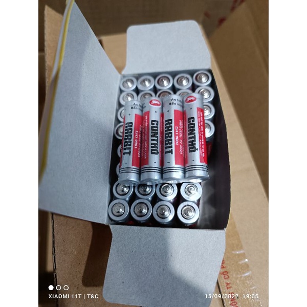 Hộp pin aa, aaa con thỏ