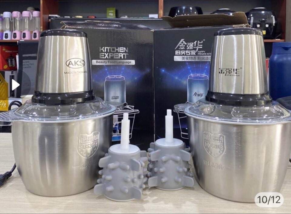 Máy xay thịt cối INOX công nghệ Nhật Bản