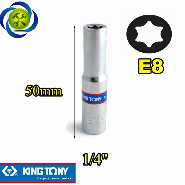 Tuýp sao e8 kingtony 227508m loại 1/4 dài 50mm