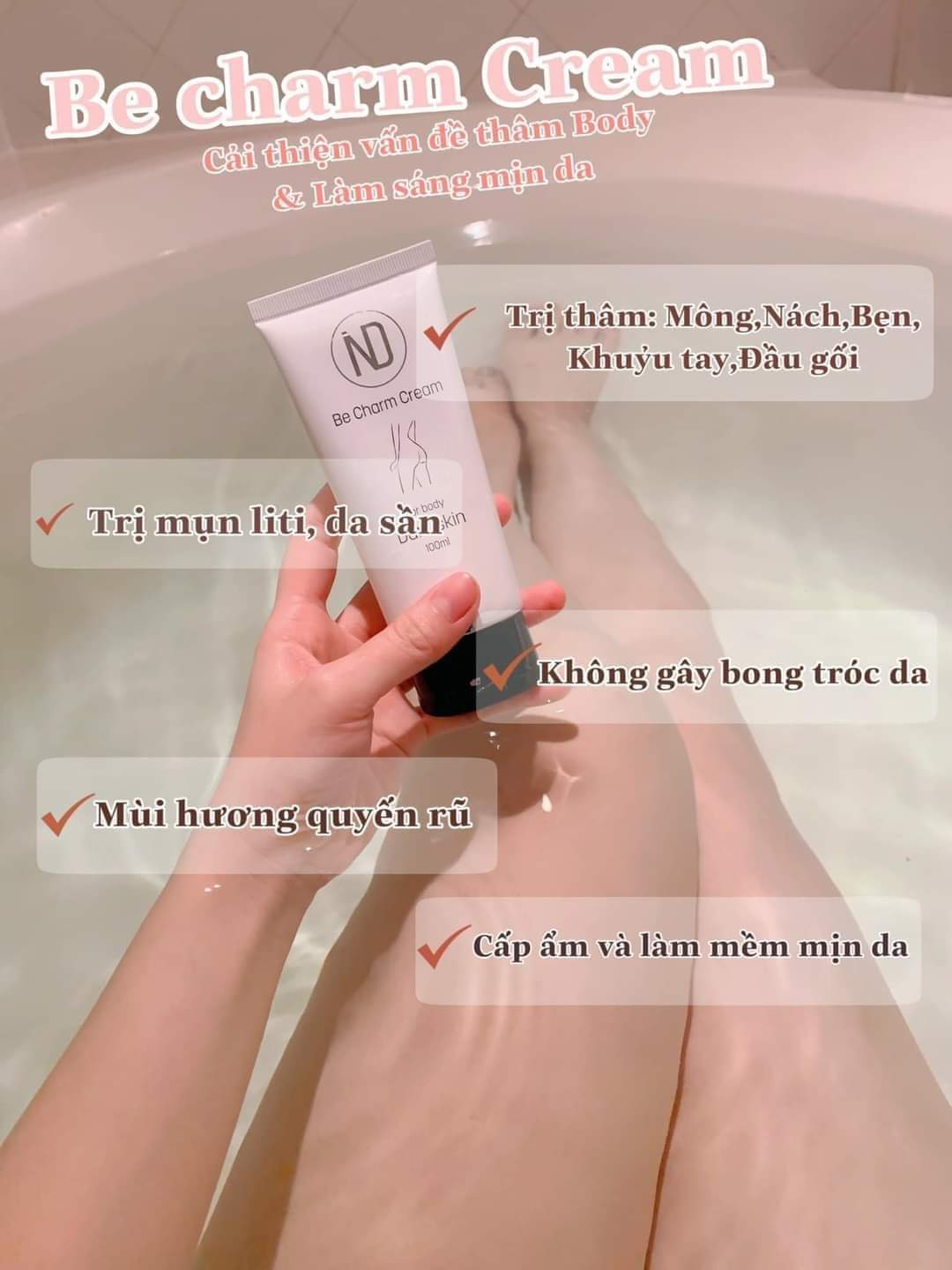 [Chính hãng] Kem thâm đa năng Be charm cream 6in1 100g