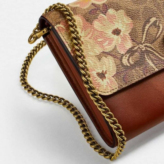 Túi đeo chéo COACH MARLOW FLORAL Hàng Auth