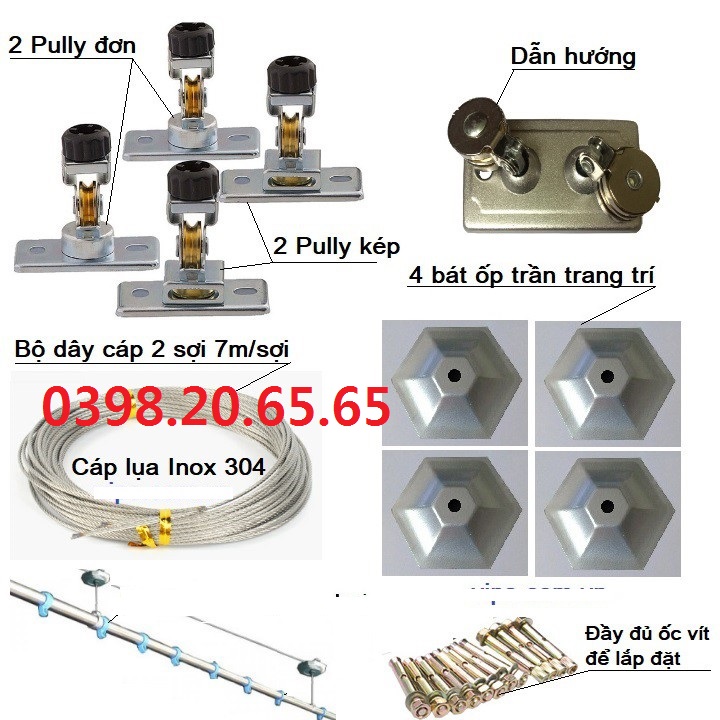 bộ linh kiện giàn phơi