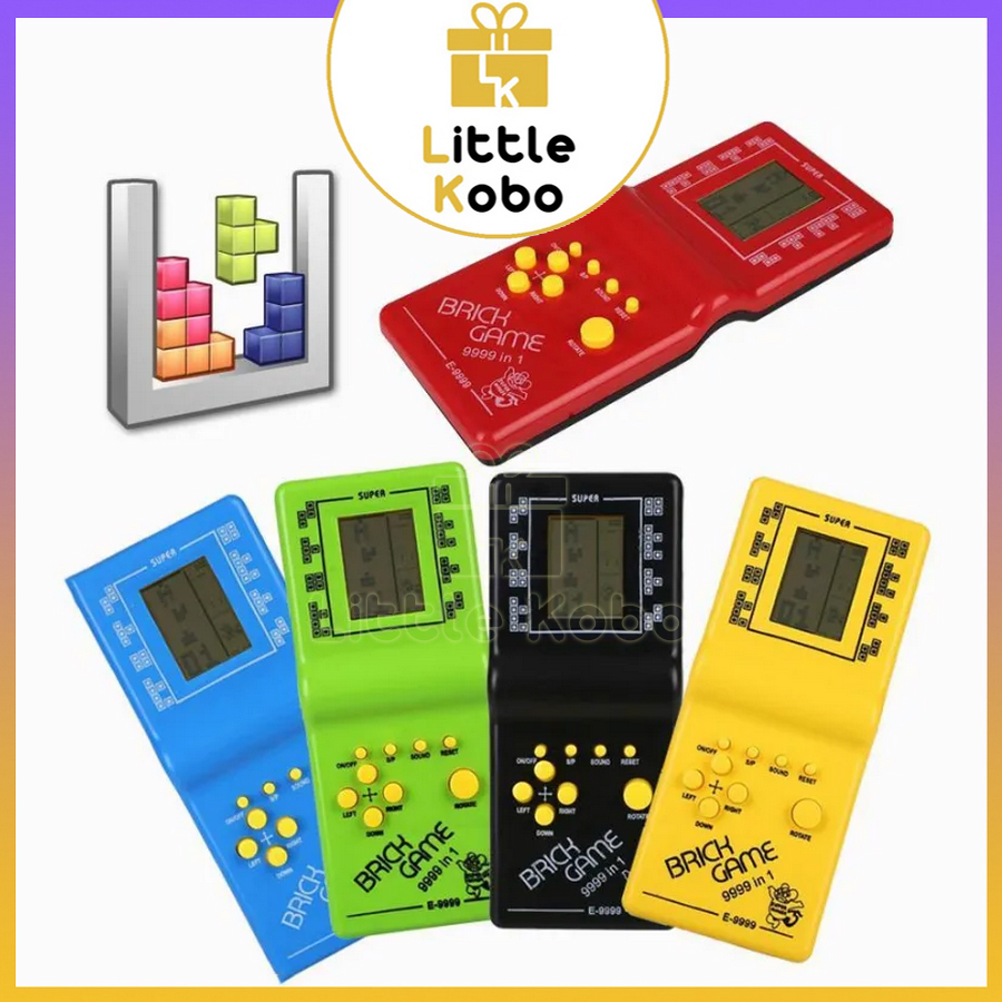 Máy Điện Tử Chơi Game Cầm Tay Thần Thánh Xếp Gạch Hình Trò Chơi Game 4 Nút Tuổi Thơ Đồ Chơi Trẻ Em Xe Tăng Đua Xe Rắn