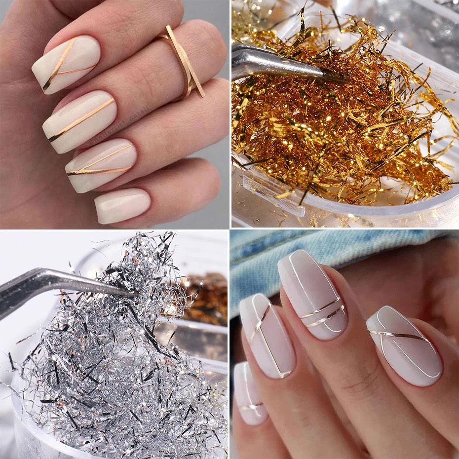 Sợi giấy nhún nail trang trí nail
