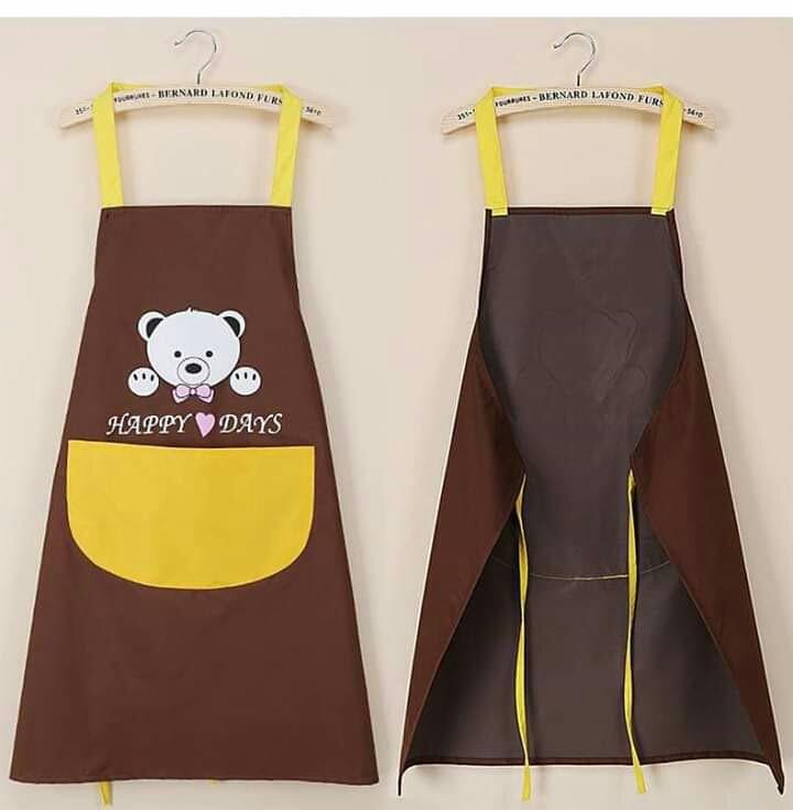 Tạp dề vải họa tiết gấu