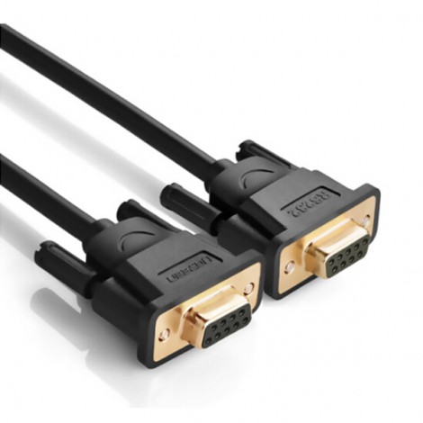 Cáp Com RS232 9 chân 2 đầu cái (F/F)  Ugreen 20149 (Dài 1.5m)