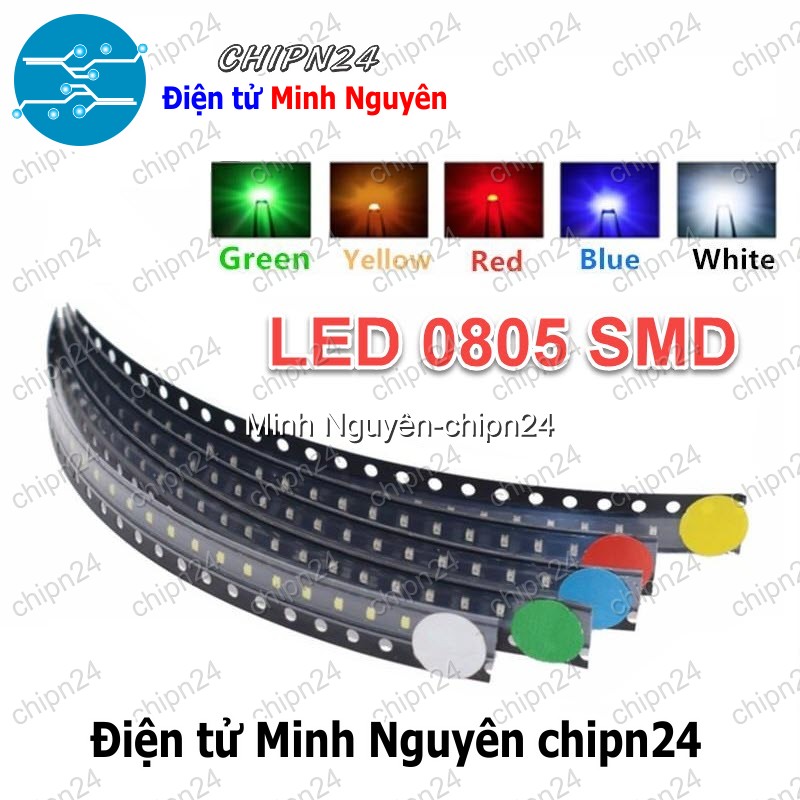 [25 con] (G5) Led dán SMD 0805 (Đỏ/Vàng/Xanh/Trắng/Cam) - [Chọn Loại] - HHH.00067