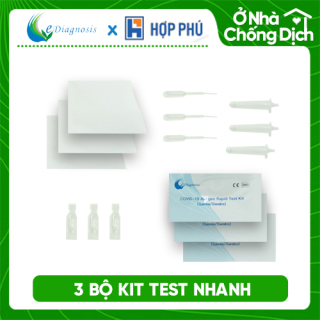 GIA ĐÌNH - Combo 3 bộ kit test nước bọt Easy Diagnosis Covid-19 Antigen Rapid Test Kit - (Dành cho 3 người) thumbnail