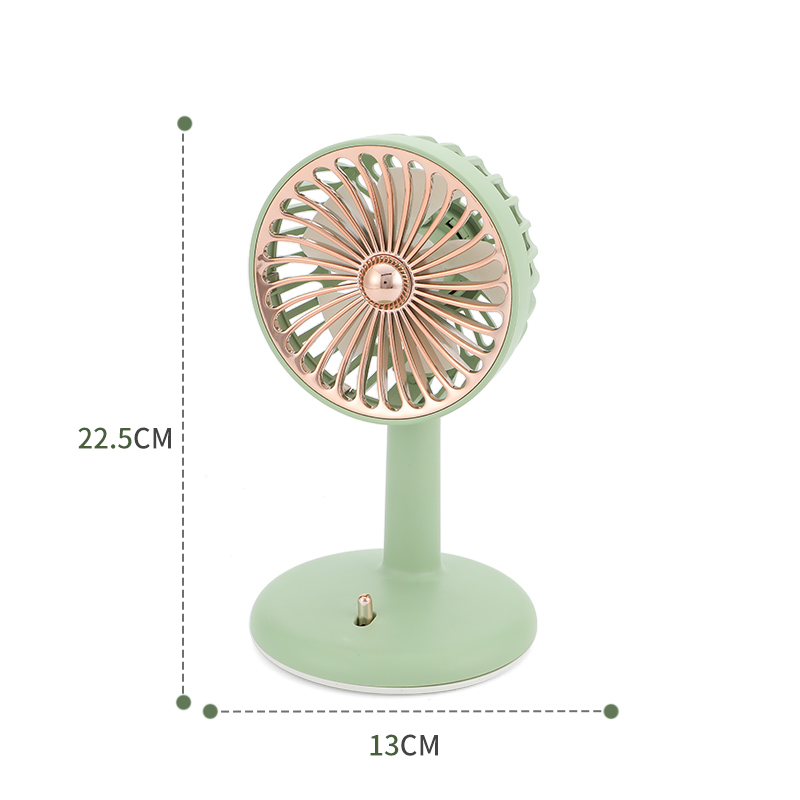 Quạt sạc mini để bàn cầm tay Vintage