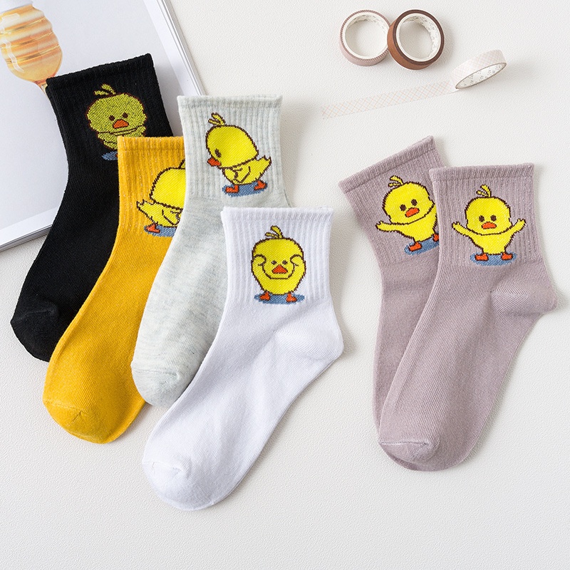 Tất vớ nữ vịt vàng cute