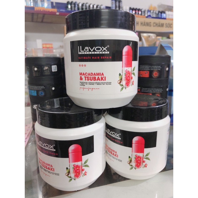 HẤP DẦU PHỤC HỒI TÓC  LAVOX COLLAGEN  KERATIN 500ML