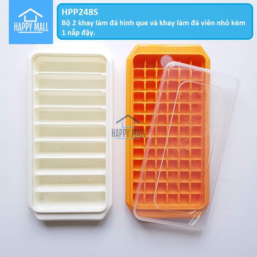 Khay làm đá Lock&Lock có nắp HPP246T HPP246S HPP248S