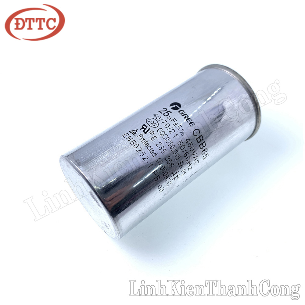 Tụ CBB65A 25uF 450VAC