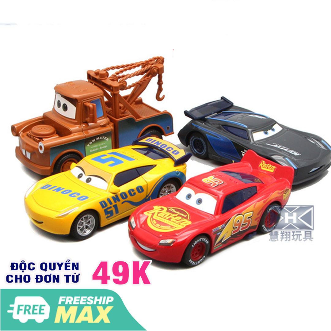Bộ 4 xe ô tô Lightning mc Queen car 3 mô hình nhân vật Vương Quốc Xe hơi  các xe tỉ lệ 1:64 xe bằng kim loại 