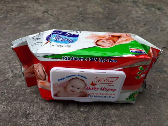 [Chính hãng] Combo 3 bịch Khăn giấy ướt Tione 125 tờ có mùi