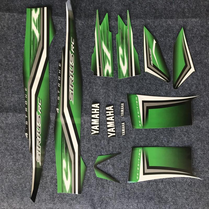 [BAO ĐỔI TRẢ] BỘ TEM 3 LỚP MẪU ZN CAO CẤP CHO YAMAHA SIRIUS RC EDITION - MÀU XANH LÁ