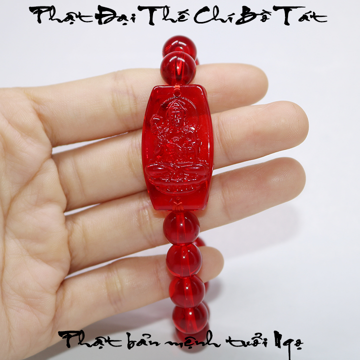 TẶNG kèm dây sâu vòng dự phòng - Phật Đại Thế Chí Bồ Tát hạt 10ly - Phật bản mệnh người tuổi Ngọ - cầu tài lộc - may mắn - sức khỏe