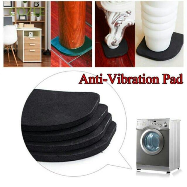 Bộ 4 Miếng Mút Kê Chân Máy Giặt, Đệm Lót Chân Tủ Lạnh Giúp Chống Rung, Chống Ồn, Chống Trơn Trượt Hiệu Quả, Bảo Vệ Sàn Nhà
