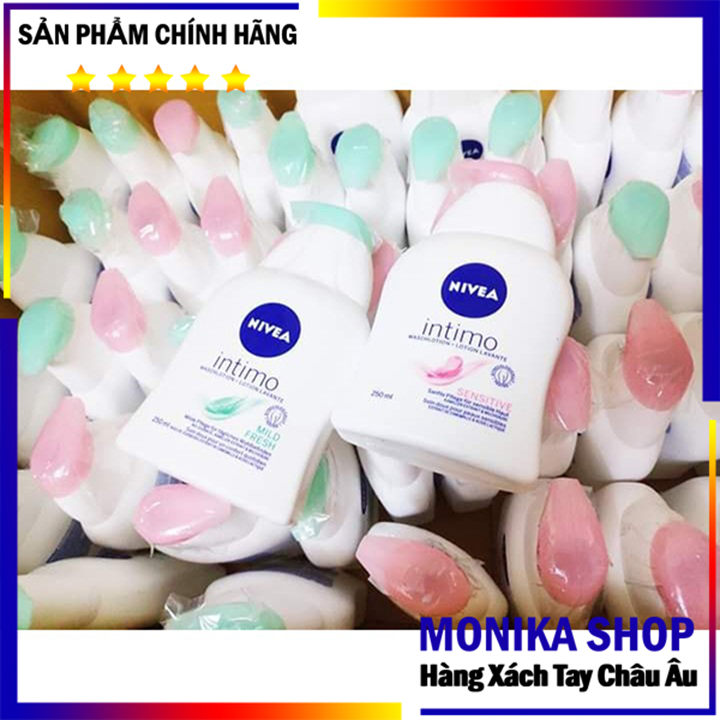 Dung Dịch Vệ Sinh Phụ Nữ Nivea Intimo Waschlotion Sensitive hàng Đức 250ml