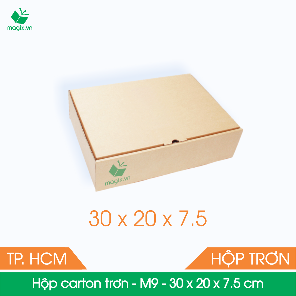 M9 - 30x20x7,5 cm - 100 Thùng hộp carton