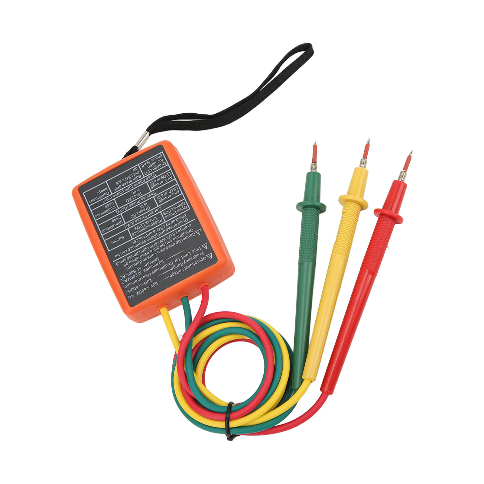 3 Phase Rotation Tester Meter for Electricity Testing Tool AC 60~600V 20Hz~400Hz