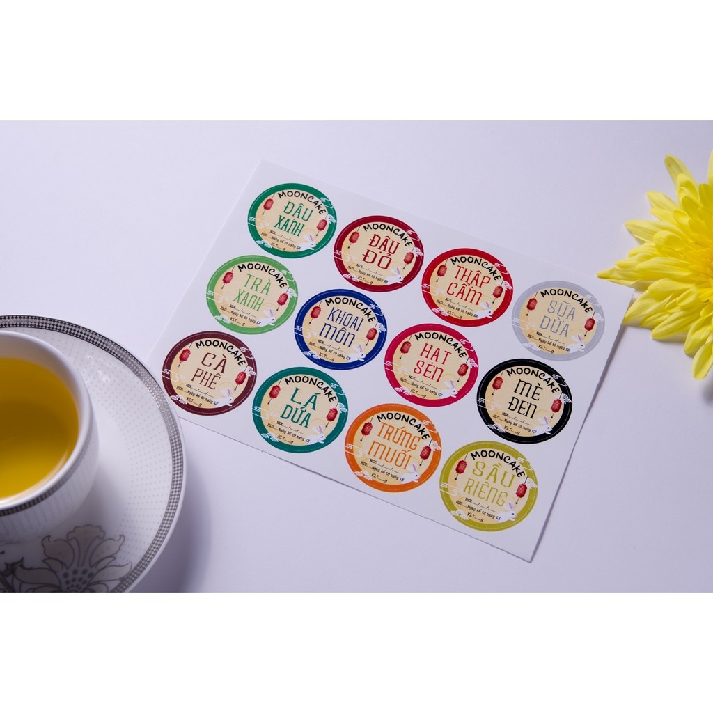 ♘ 170 Tem Bánh ng Thu ( 3.5cm)