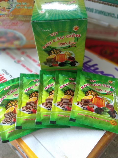 [1 gói 25g] bột rau câu giòn Hoàng Yến.