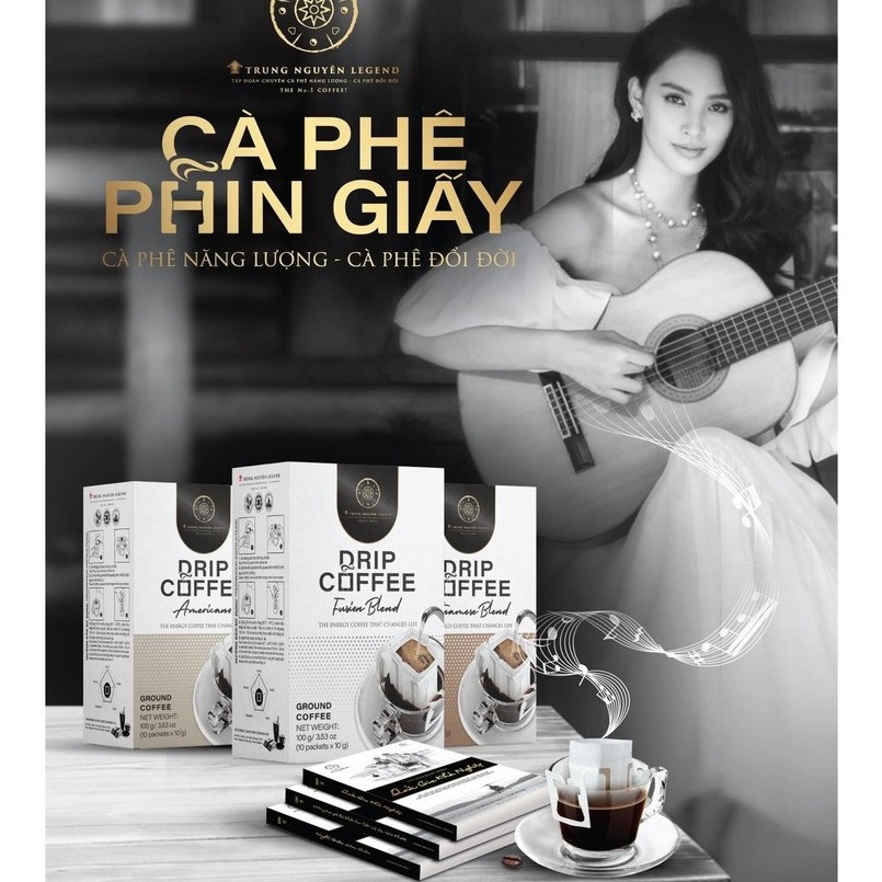 Cà phê phin giấy Trung Nguyên Fusion Blend( Hộp 10 Gói)