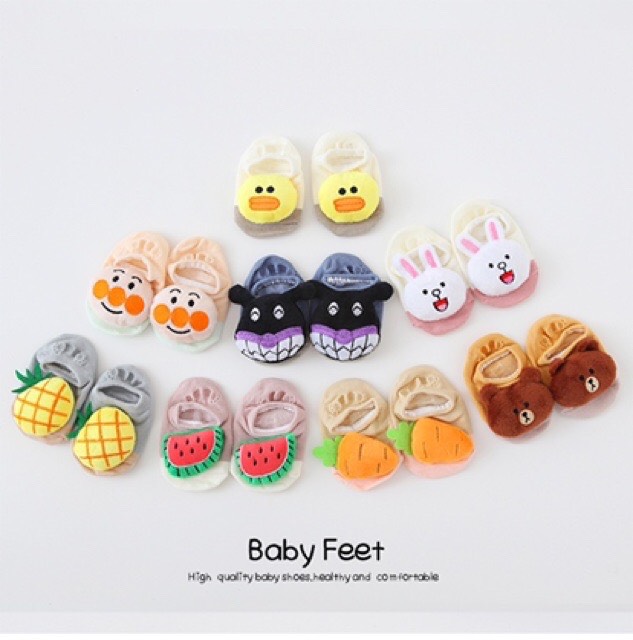 Tất vớ chống trượt siêu cute cho bé(0-18 tháng)