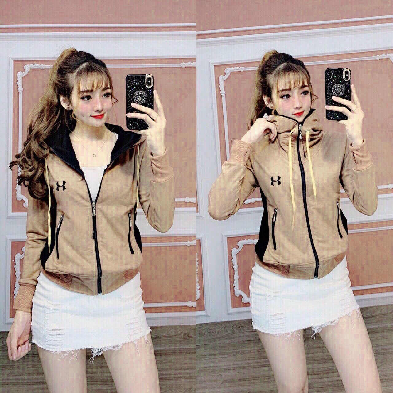 [HCM] ÁO KHOÁC DA CÁ CHỐNG NẮNG KHÓA TÚI CỰC HOT