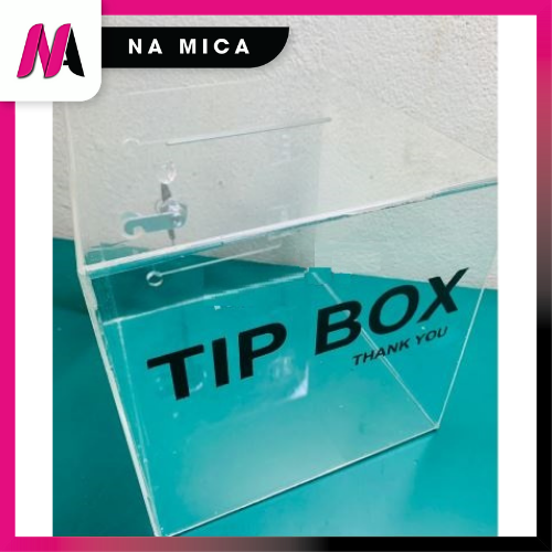thùng tip box- thùng từ thiện-thùng đựng tiền tip