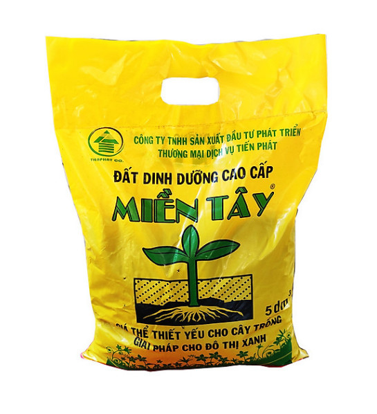 Đất sạch Miền Tây giàu dinh dưỡng 5dm3