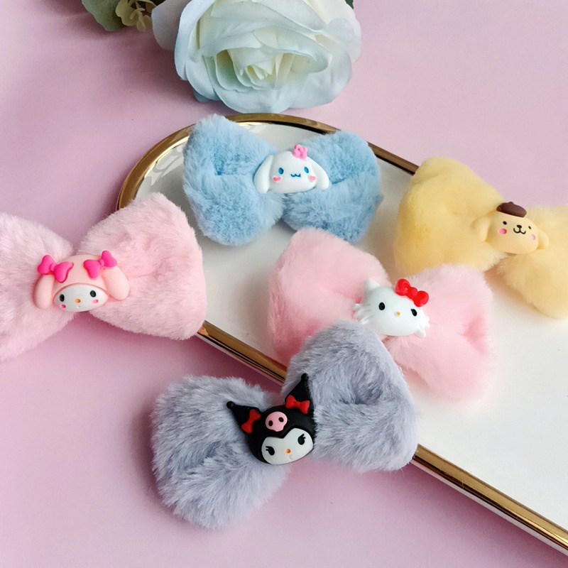 Kẹp Tóc Hoạt Hình Sanrio Kuromi Cinnamon Hello Kitty