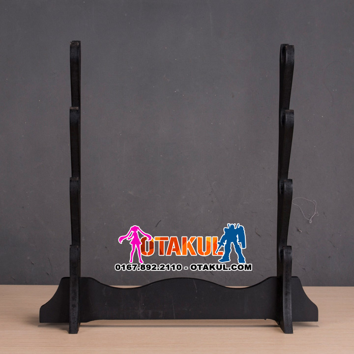 Giá Để Kiếm Gỗ 4 Tầng Đen Nhám Gỗ MDF