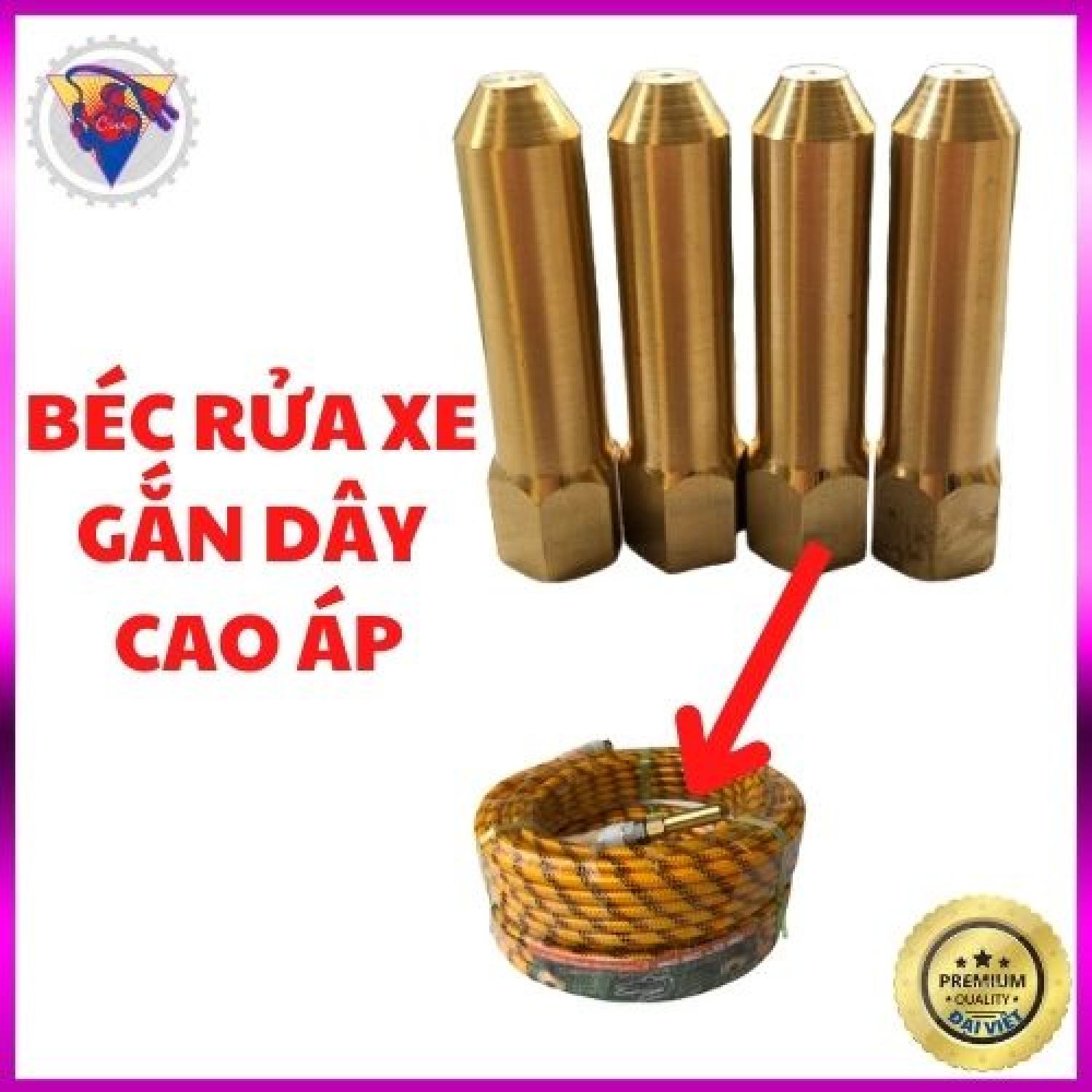 Béc rửa xe bằng đồng cho máy rửa xe cao áp, béc xịt rửa xe, béc đồng rửa xe
