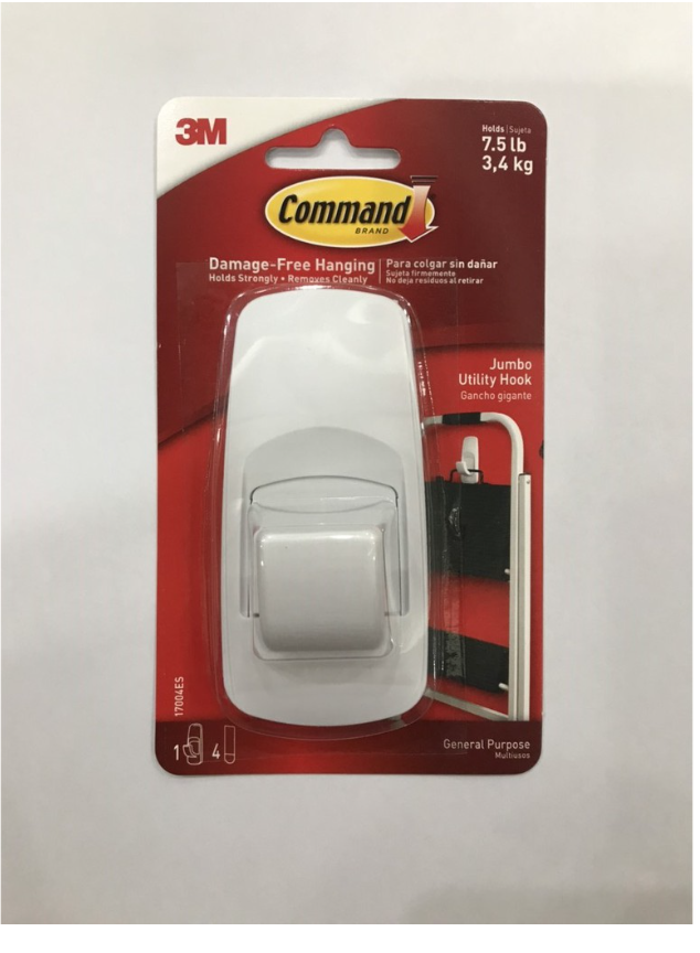 3M Móc Dán Tường Kiểu Vuông Command 17004, 3.4 kg