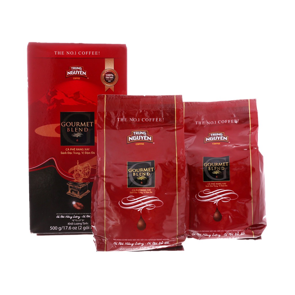 Cà phê Trung Nguyên Gourmet Blend - 500g (bánh xe)