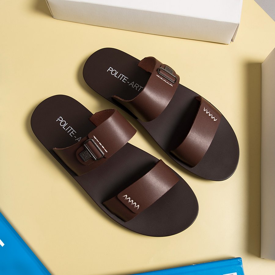 Dép da nam, Sandal nam da bò cao cấp