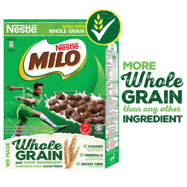 [HCM]Combo 2 hộp Bánh Ăn Sáng Nestle MILO Cereal (330g/hộp)