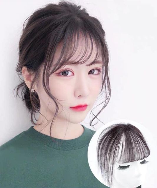 Tóc giả nữ cao cấp ❤️❤️ FREESHIP ❤️❤️ tóc mái thưa che hói 3D