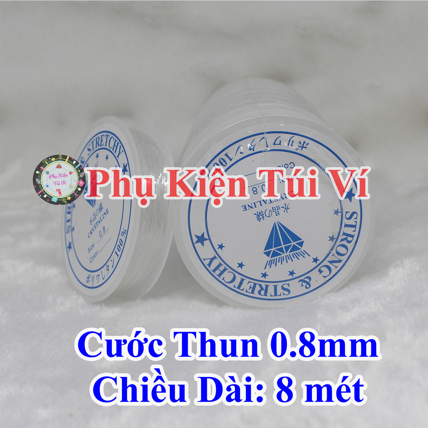 Beaded Elastic Cord (25K/Roll)