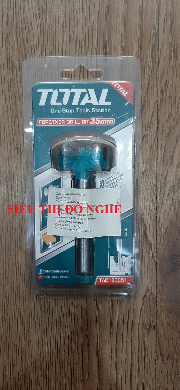 35MM MŨI KHOAN KHOÉT GỖ TOTAL TAC180351