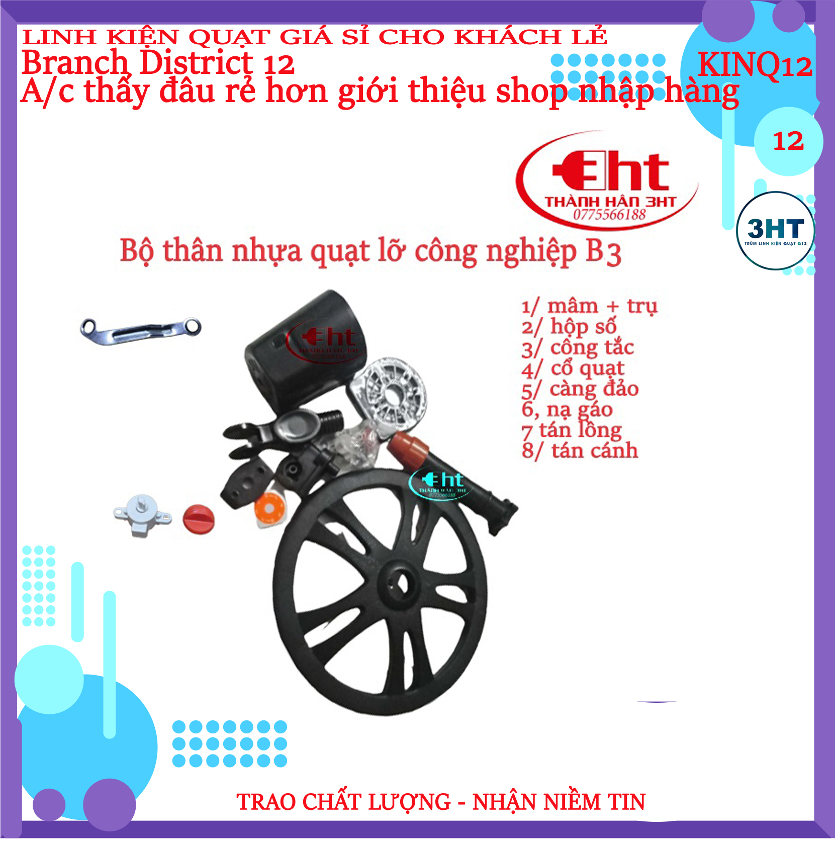 BỘ THÂN QUẠT LỠ B3