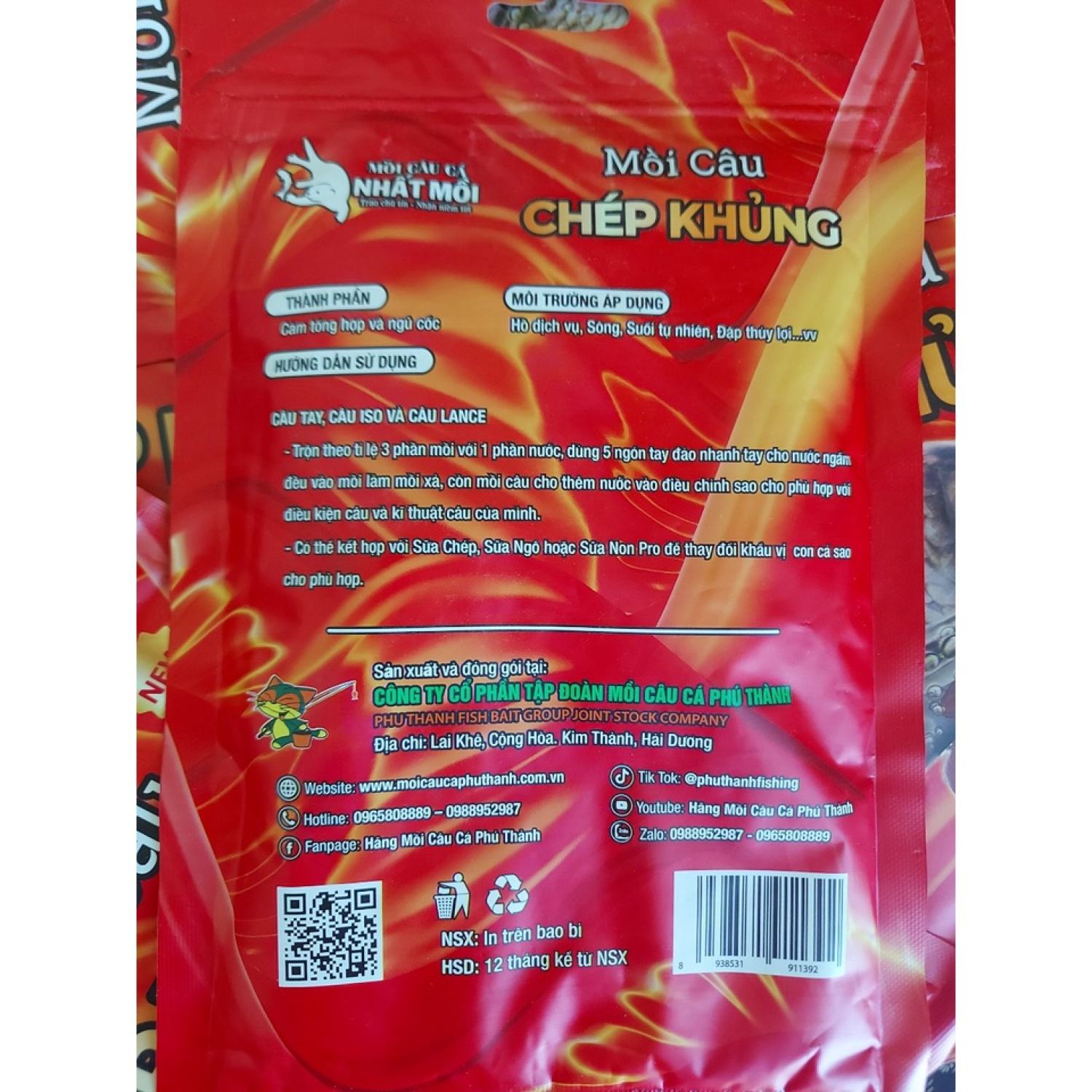 [ ƯU ĐÃI ] Mồi câu cá Chép Khủng. Mồi câu cá Phú Thành