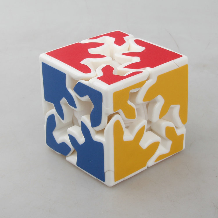 [X-cube Khối Rubik Bánh Răng Bậc Hai Giấy Dán Mờ ]2x2 3D Gear Cube Bánh Răng Rubik