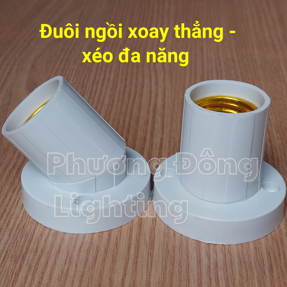 Đuôi đèn xoáy treo lò xo E27 các loại