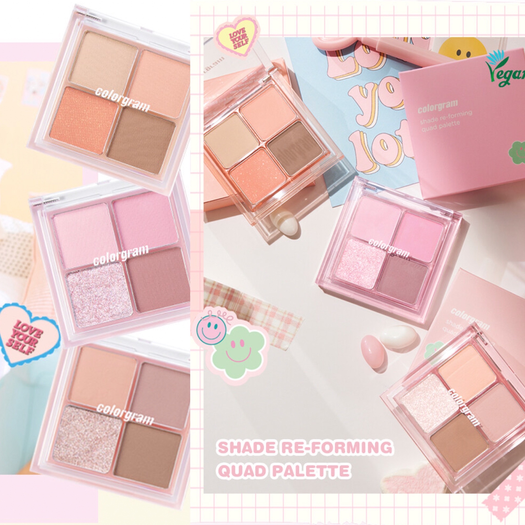 [04.2026] Bảng mắt COLORGRAM Shade Re-Forming Quad Palette