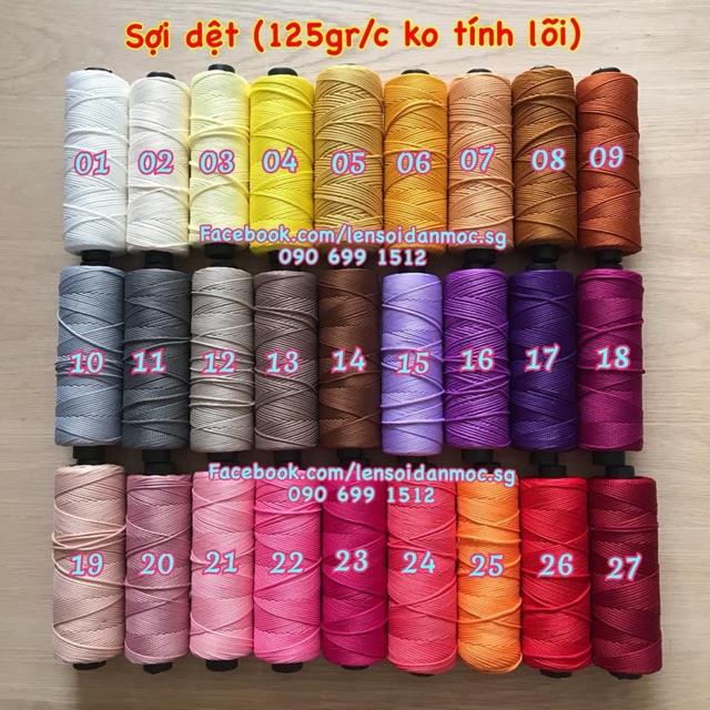 Sợi dệt trơn 2mm Craftyarn VN (Mã 01   Mã 50)