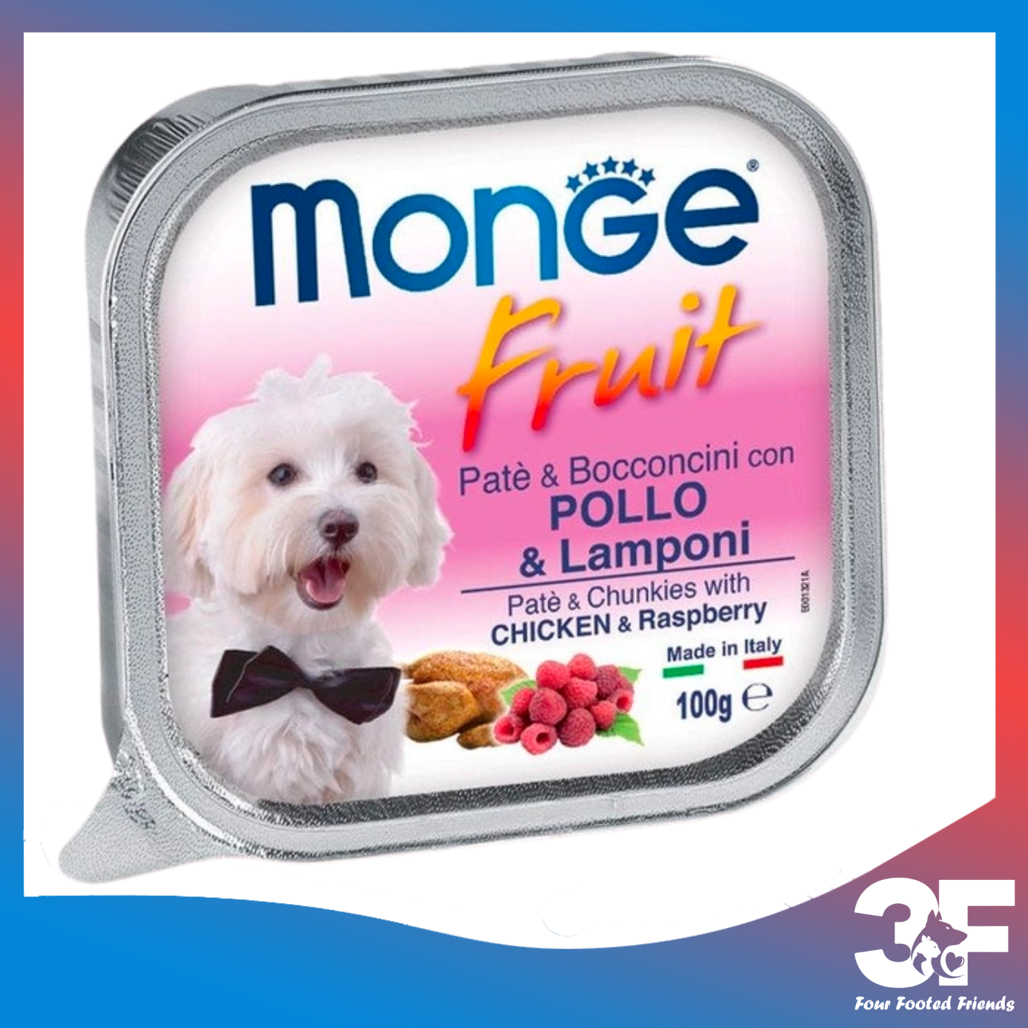 Pate Thức Ăn Ướt Monge Fruit Cho Chó Mọi Lứa Tuổi - Khay 100G